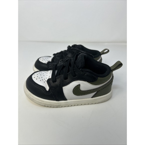 Nike / Jordan Other - Nike Air Jordan 1 Low ALT TD Black Toe Medium Olive Size 8C DR9747-092 Toddler